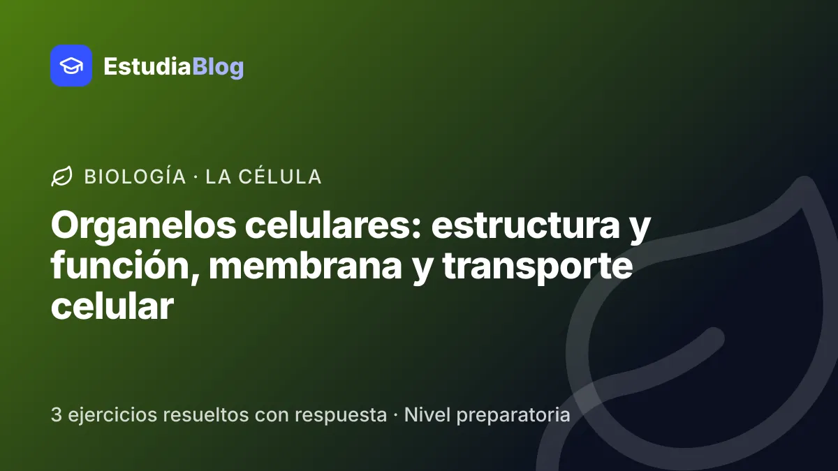 Portada de la clase «Organelos celulares: estructura y función, membrana y transporte celular» del curso de Biología