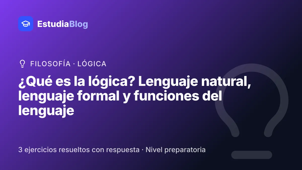 Portada de la clase «¿Qué es la lógica? Lenguaje natural, lenguaje formal y funciones del lenguaje» del curso de Filosofía