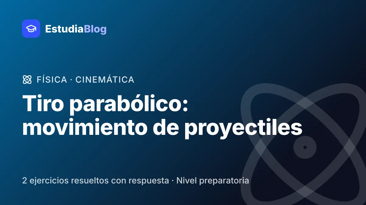 Portada de la clase «Tiro parabólico: movimiento de proyectiles» del curso de Física